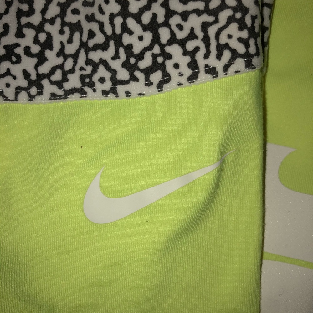 Neon green, Nike pros. W&B design on waistline!